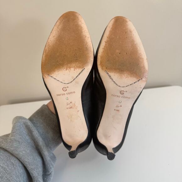 Corso Como Lara Pumps Womens 6.5M Black Leather Stiletto Heel Work Career Office - Picture 7 of 10